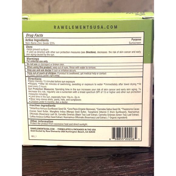 Raw Elements Face & Body Mineral Suncreen (SPF 30) - Picture 2 of 4